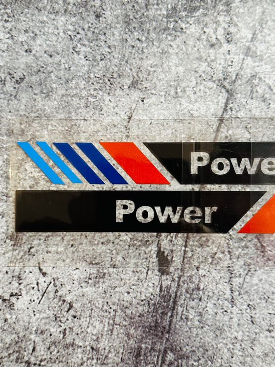 BMW M Performance Caliper Stickers – Gloss White – Heat Resistant