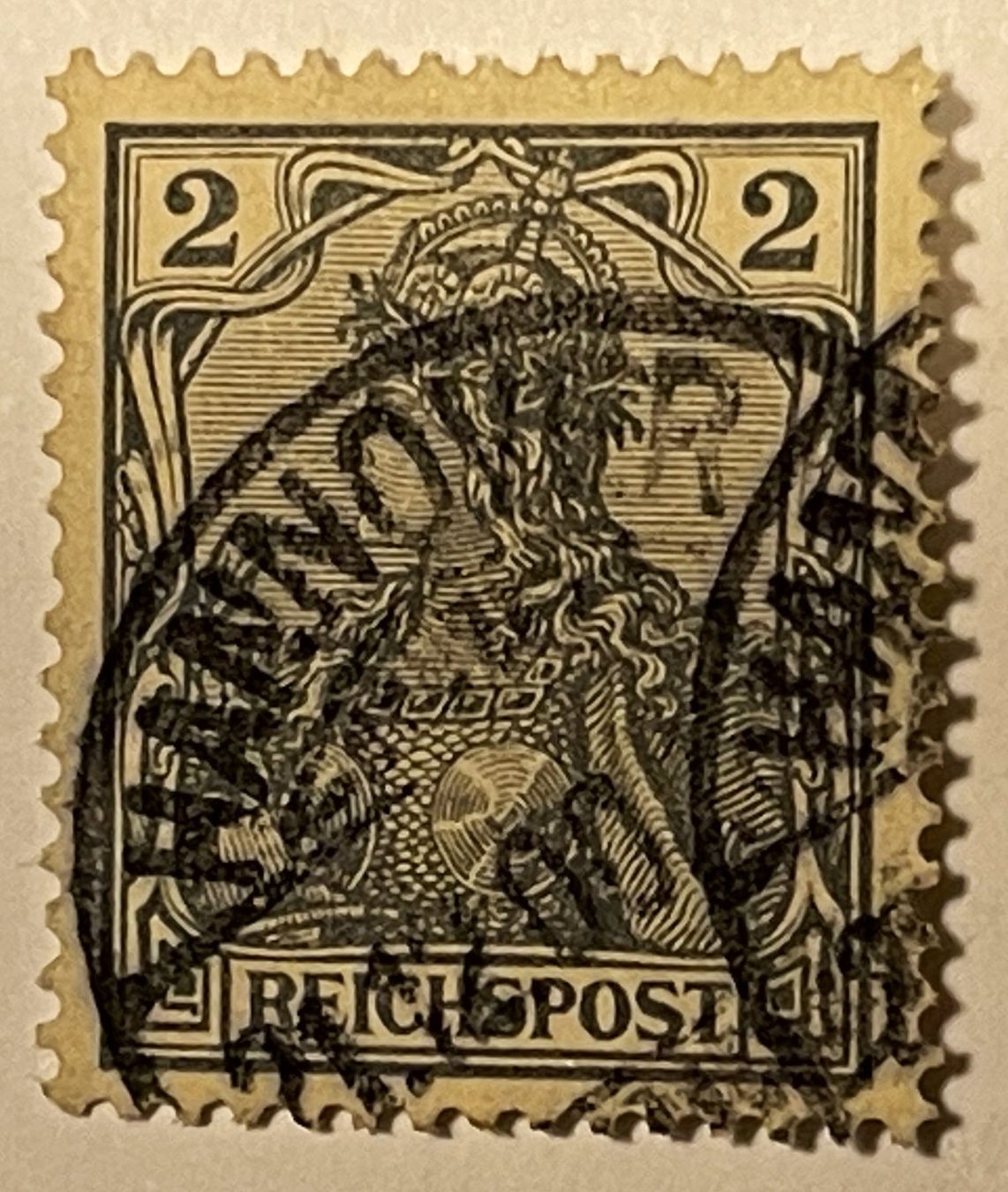 Tutti i francobolli: Reichspost Germania 2 Pfennig 1902 – Usato da Oftringen venduto da Vucki 1