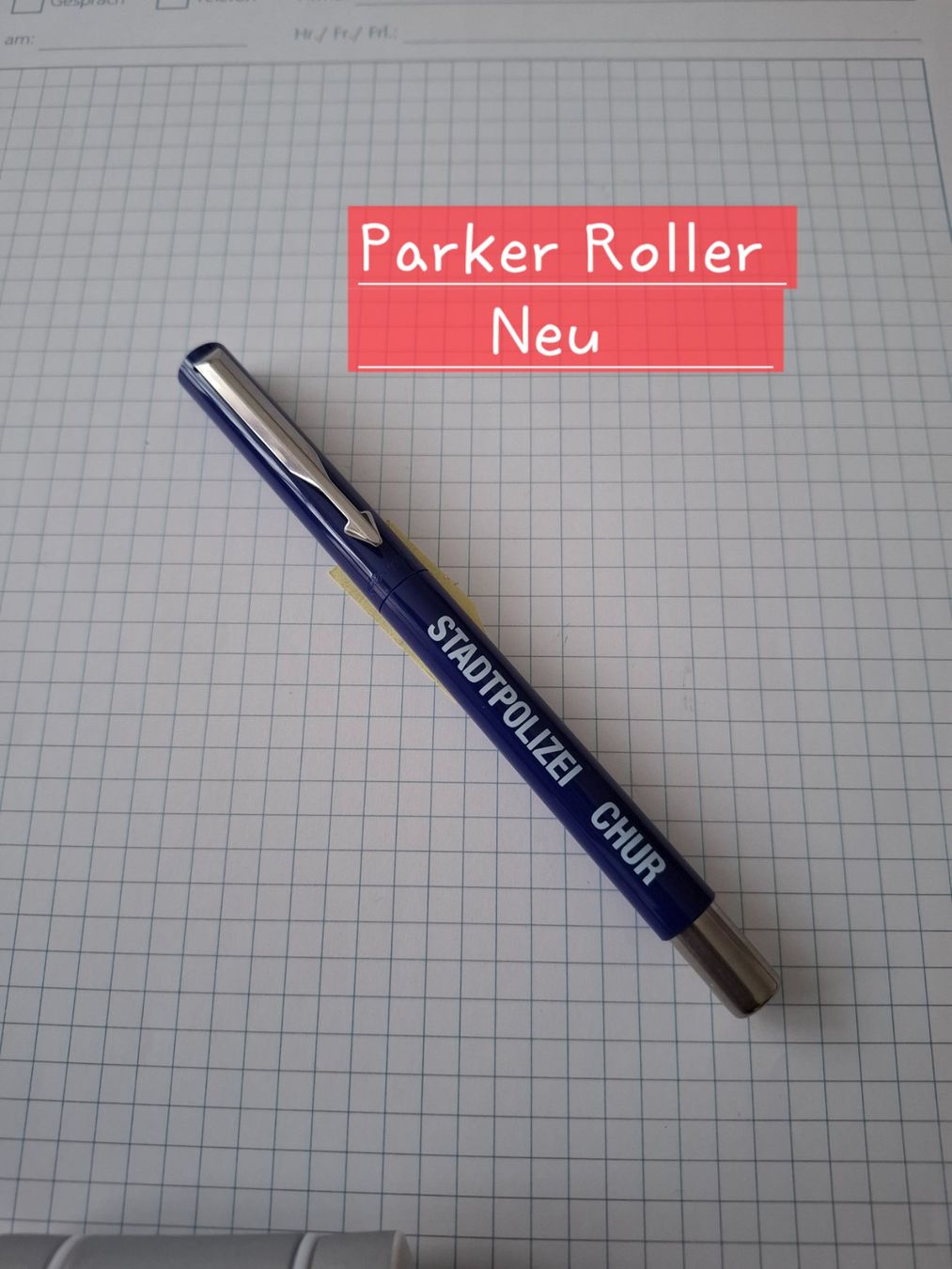 Parker Penna & Evidenziatori: Vintage, PARKER Roller, Stadtpolizei Chur – Nuovo (secondo la descrizione) da Niedergösgen venduto da Johny10