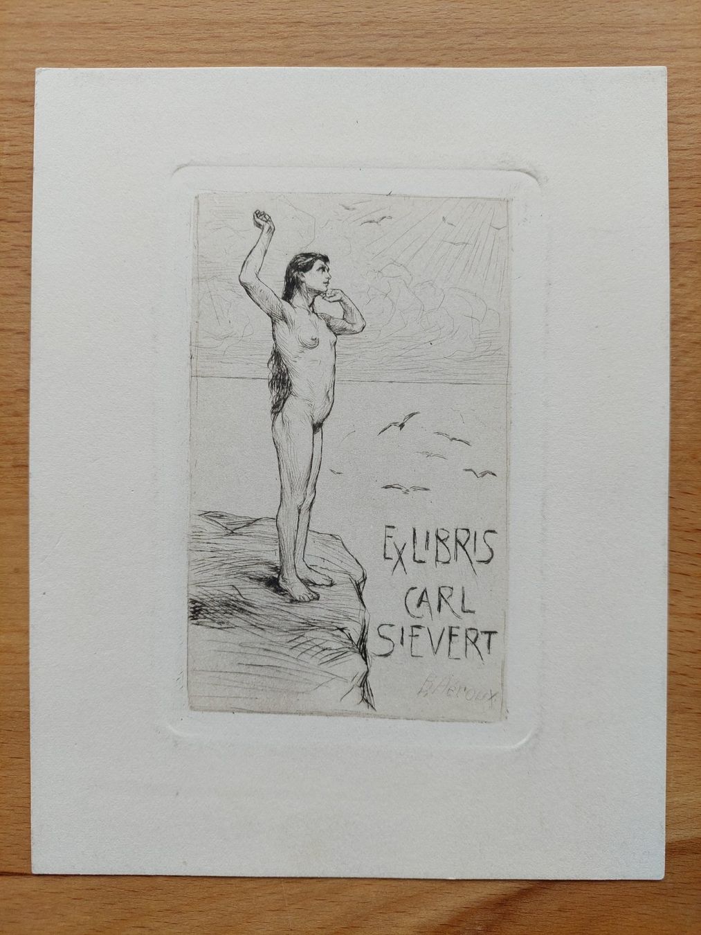 Dipinti: Exlibris Bruno Heroux - Original Radierung – Usato da Obfelden venduto da Knauserig2026