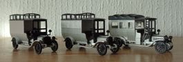 Märklin 1898, 3 Oldtimer "Metall-Technologie-Schau 1990", H0