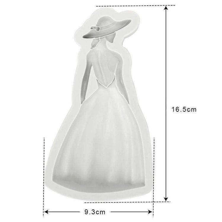 Sciablone: Silikonform 3D - Model Mädchen 16.5 cm x 9.3 cm – Nuovo e nell'imballaggio originale da Nürensdorf venduto da Ez-Shop 1