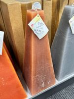 268 Posten Pyramide Raureif Kerze/n 140 x 140 x 370 (1Stk)