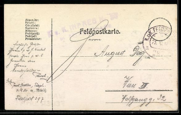 Ansichtskarten: Handgemalt: Deutsche und russische Solda – Gebraucht aus Berlin von bartko-reher 1