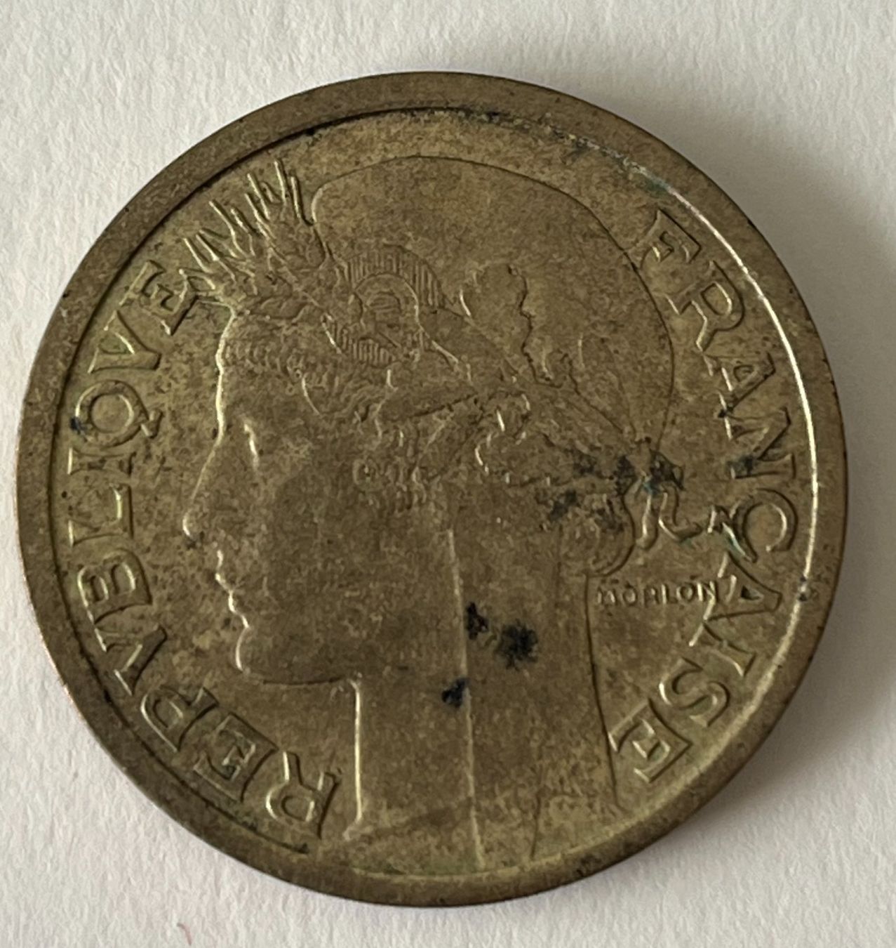 Alle Münzen: 2 francs français 1939, bronze-alu – Gebraucht aus Carouge GE von Pierre48 1