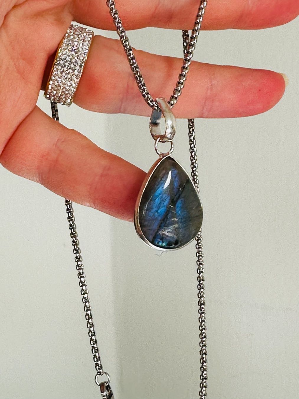 Catenine: Labradorite Gemstone Handmade Jewelry necklace – Nuovo e nell'imballaggio originale da Genève venduto da AGBERG 3