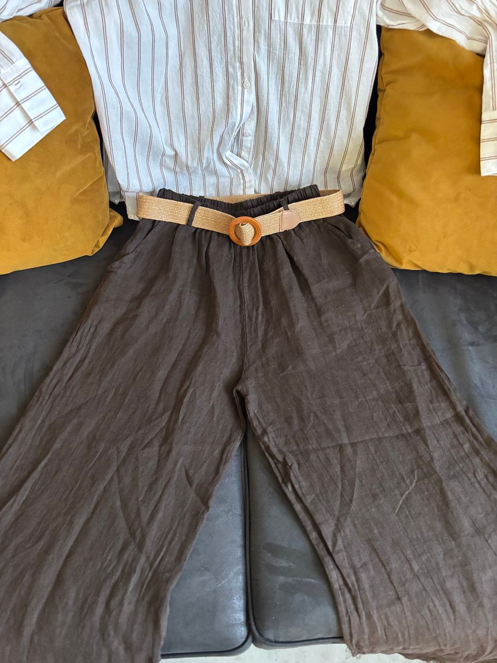 Pantaloni: MADE IN ITALY Leinenhose neu – Nuovo (secondo la descrizione) da Merishausen venduto da yourdream 1