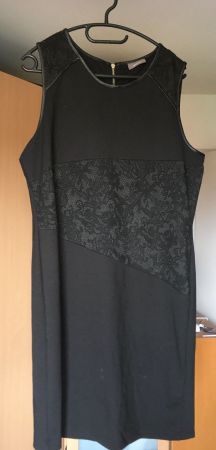 Robe classe yessica imprimé dentelles 42 noir