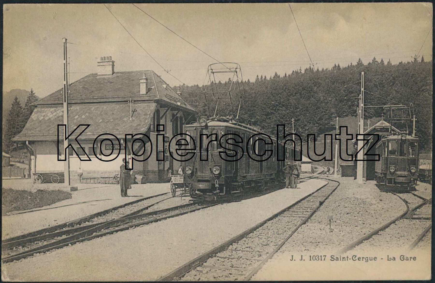 Cartoline postali: VD St. Cergue - Bahnhof - Bahn NStCM – Nuovo (secondo la descrizione) da Schindellegi venduto da leecollect