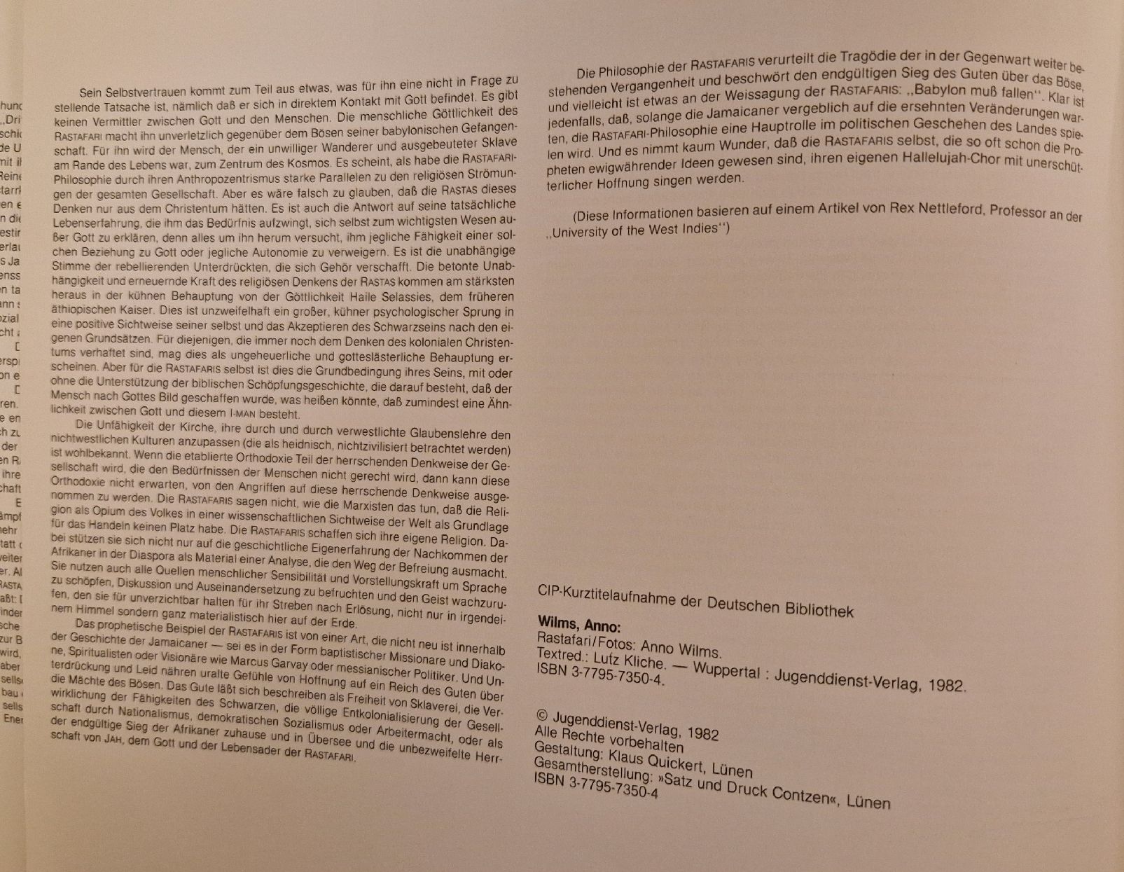Libri: Rastafari – Usato da Oberengstringen venduto da Sheera7 5