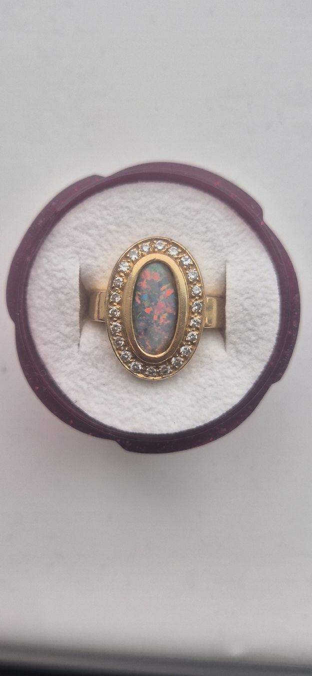 Ringe: Goldring mit wunderschönem Opal – Gebraucht aus Adliswil von sea_2s5s