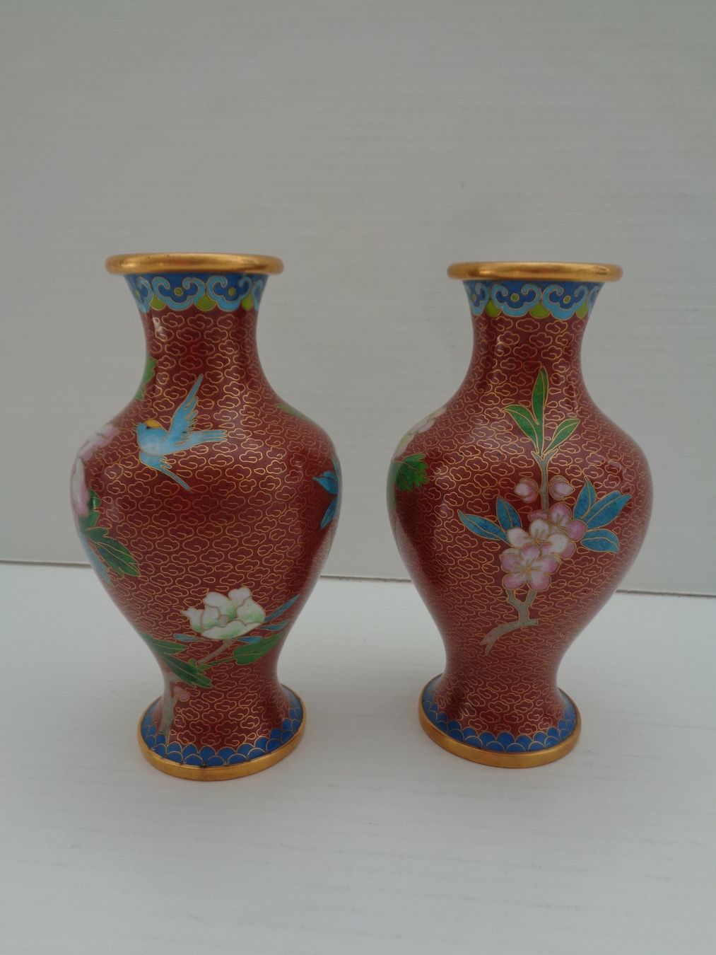Vasi & Recipienti: 1 Paar Cloisonné Vasen China – Usato da Chur venduto da omonia 2