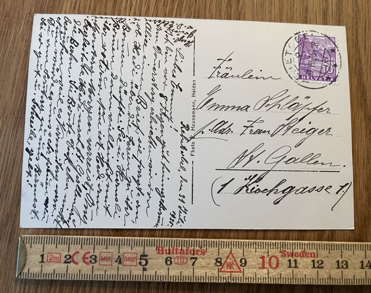 Cartoline postali: Antike Ansichtskarte Säntis – Usato da Waldstatt venduto da Cremschnitte 2
