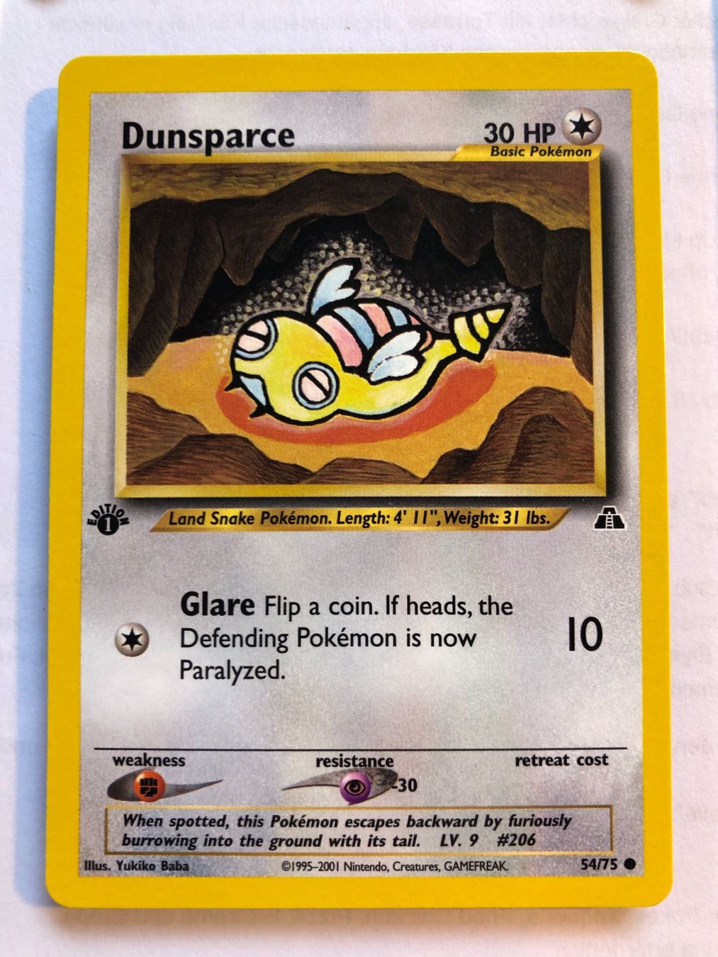 Carte collezionabili: Dunsparce 1st Neo Discovery - MINT - ab 1.- – Usato da Giubiasco venduto da dan_pr8b