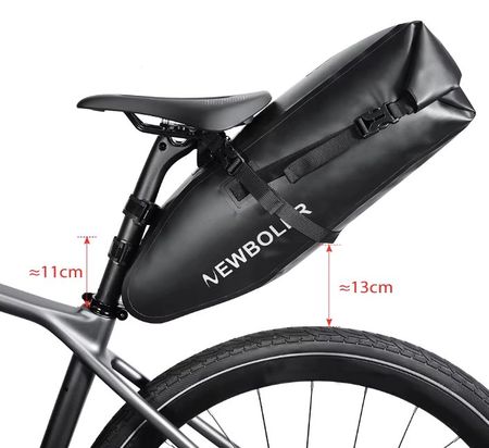 Wasserdichte Fahrradsatteltasche 13L