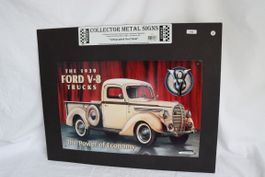 Metallbild mit Ford V-8 (7108-7109)