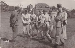 Militärkarte - Ausbildung am Minenwerfer.