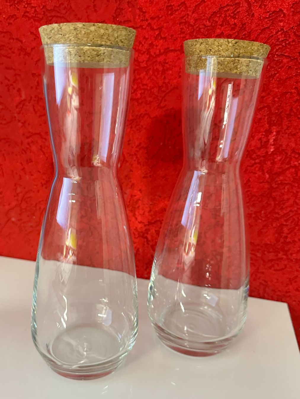 Karaffen: Edle Wasserkaraffen mit Korkdeckel - 2 Stück – Gebraucht aus Auw von beretta1966 5