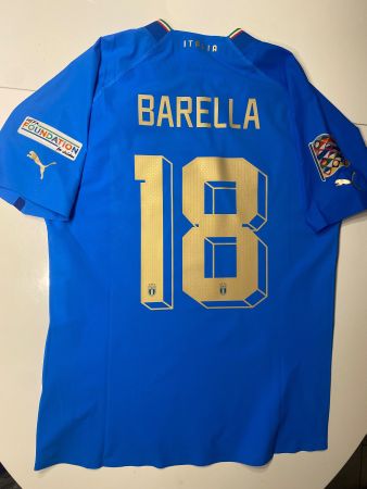 Italien #18 Barella Match Trikot