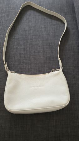 Longchamp Baguette Bag, Leder, Weiss - Top Zustand!
