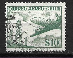 Chile 1956: Flugzeug über Bohrtürme