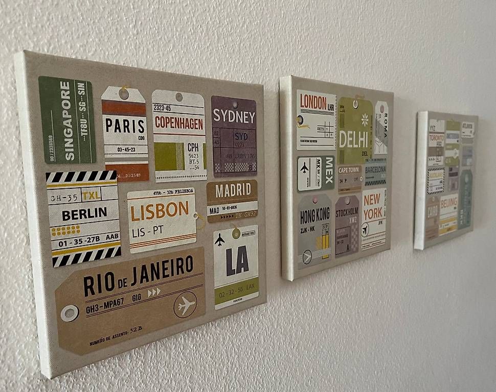 Leinwände & Keilrahmen: 3 tableaux sur toile voyages – Neu (gemäss Beschreibung) aus Renens VD von ele_dkq8