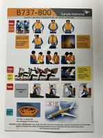 Garuda Indonesia 737 Safety Card