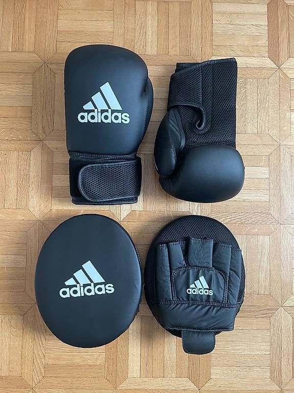 Sacchi da boxe: 2 Boxhandschuhe + 2 Pratzen – Usato da Unterengstringen venduto da mrs_bambee