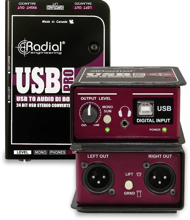 Attrezzatura per studi di registrazione: Radial USB-Pro – Usato da Epalinges venduto da Benoit2211