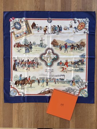 Hermès Paris Carré 90 „The Royal and Ancient Game of Golf“