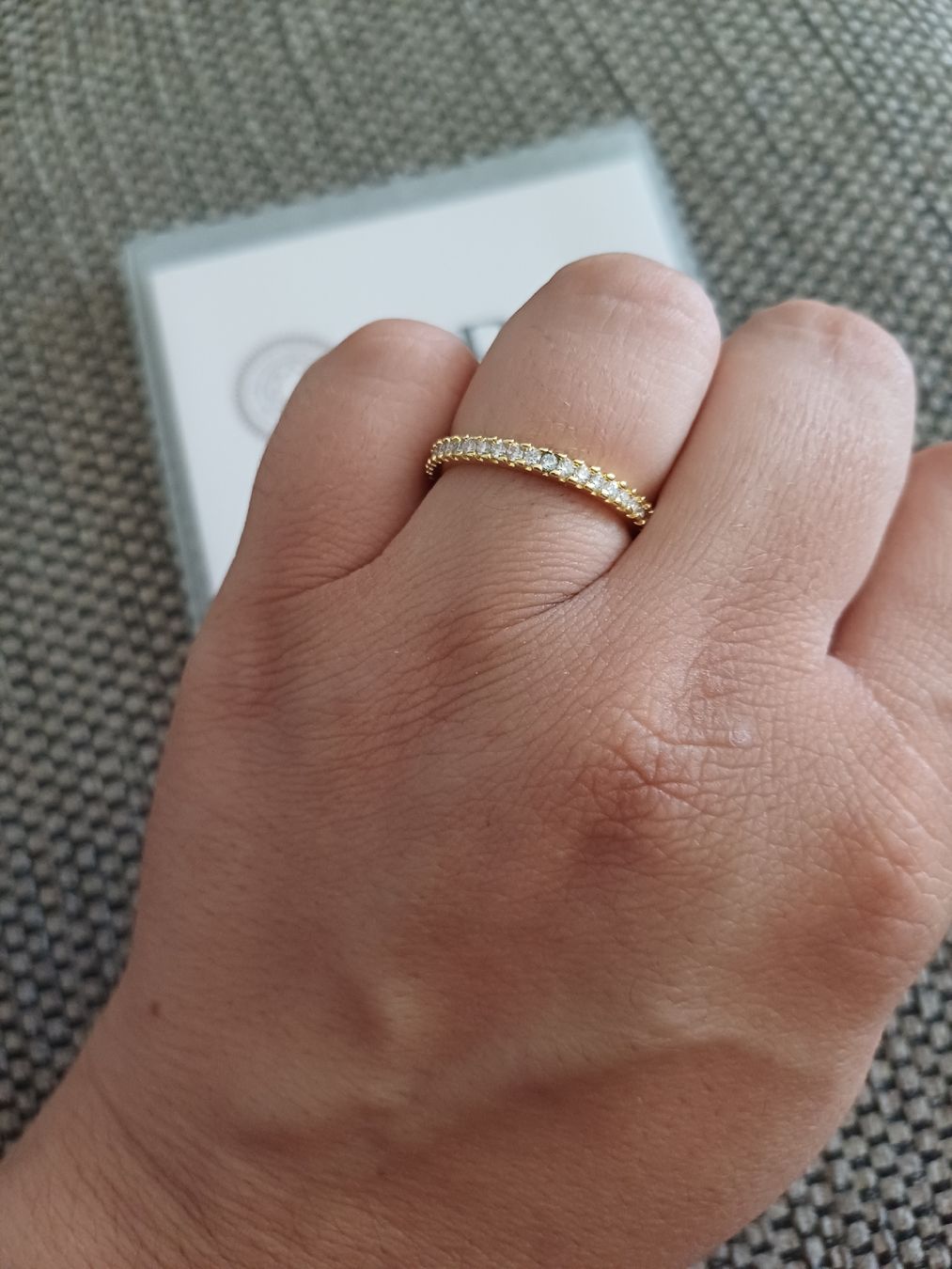 Ringe: Ring mit Moissanite, GRA Zertifikat, goldfarben – Neu (gemäss Beschreibung) aus Ostermundigen von Loulilou86 3