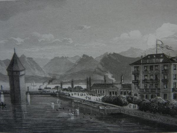 Stiche: Luzern Wasserturm des Balances – Gebraucht aus Risch von Rischli15 7
