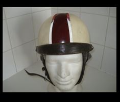 Vintage Motorradhelm "Geno Paris", Leder, Rarität,Sammeln