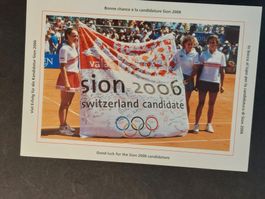 4 x Postkarte Fed-Cup 1998 Genf, ungelaufen