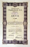 Schweizerische Uhrgläserfabrik AG Oftringen - 1918