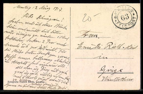 Cartes postales: Dirinella, Häuser am Seeufer mit Bahnli – D'occasion à Berlin par bartko-reher 1