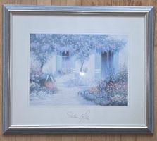 Kunstdruck Peter Motz Garten Motiv gerahmt 