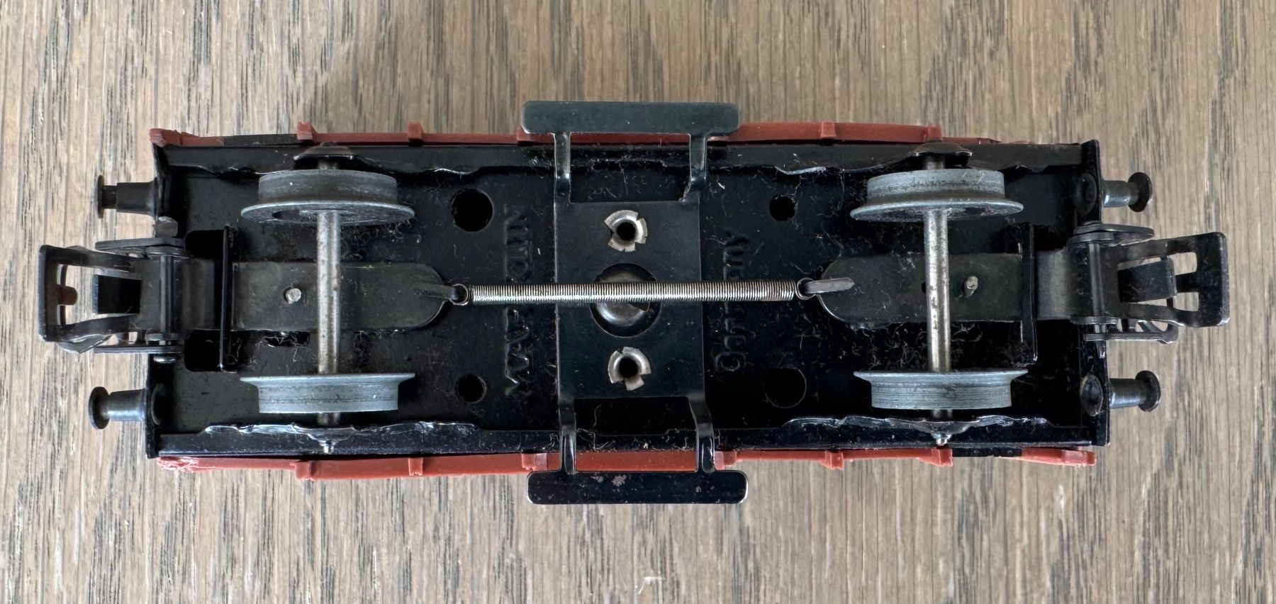 Märklin Modellini di ferrovie: brauner, geschlossener Güterwagen der DB; OVP – Usato da St. Moritz venduto da Manu7500 4