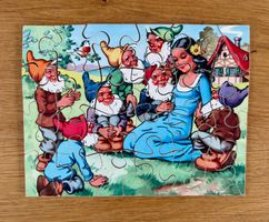 Schneewittchen Kinderpuzzle Motiv sieben Zwerge