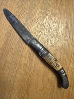 Antikes Taschenmesser mit Griff aus Bein