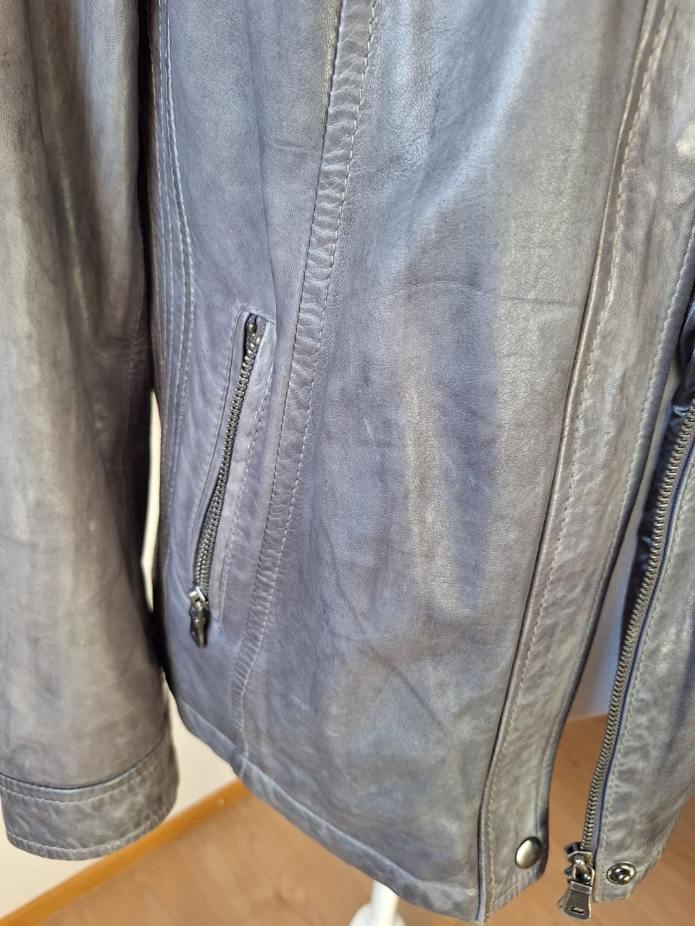 Jacken: Schicke Damen Lederjacke Gr. 40 Grau – Neu (gemäss Beschreibung) aus Reinach AG von silver_65 3