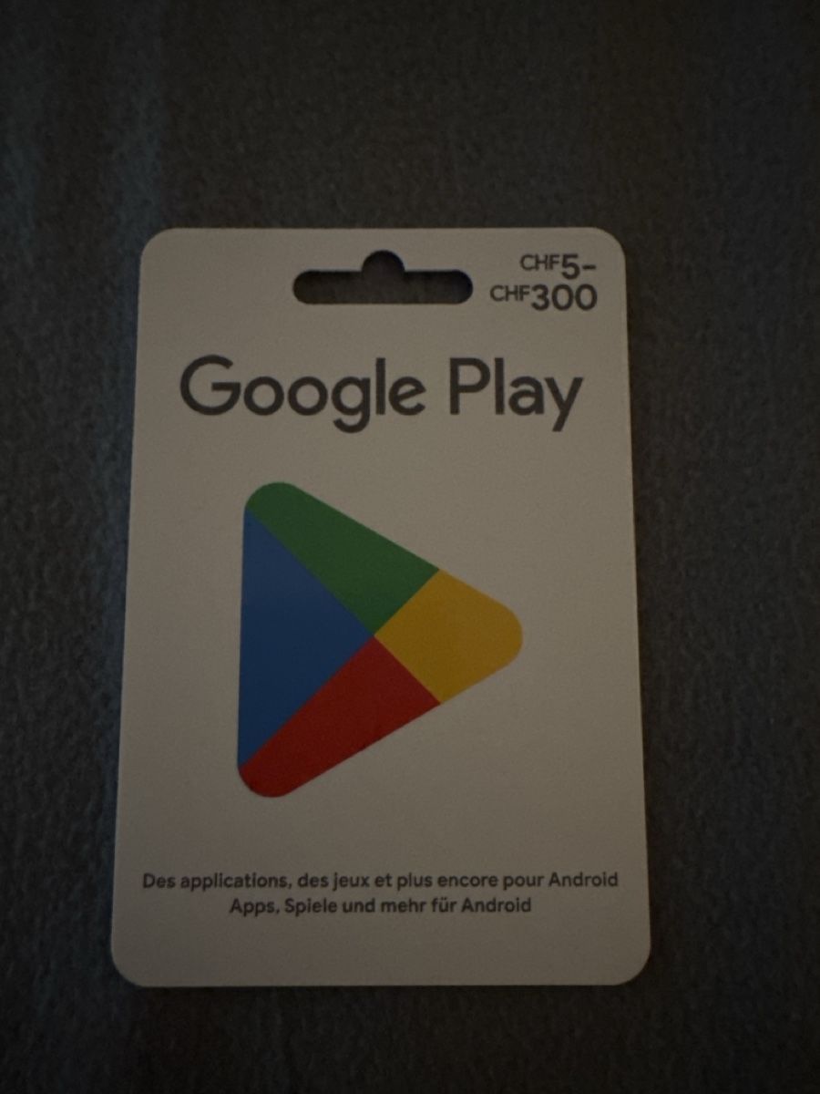 Buoni: Google Play Geschenkkarte CHF 10 – Nuovo e nell'imballaggio originale da Zürich venduto da ste_xdg9