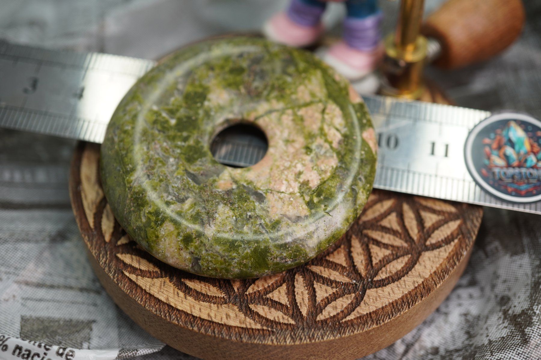 Mineralien & Heilsteine: Unakit    Pi  Scheibe  ca50mm    ab  1.-     Räumung – Neu und originalverpackt aus Eschenbach SG von topstone 4