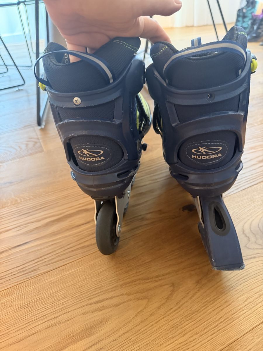 Inline-Skating & Rollschuhe: HUDORA inline skates adjustable size 35-40 EU blue yellow – Gebraucht aus Männedorf von iza04 7
