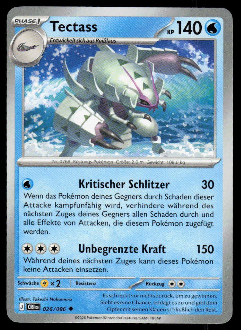 Pokémon Carte collezionabili: Pokemon Tectass 026/086 – Usato da Herisau venduto da Pokemon2025