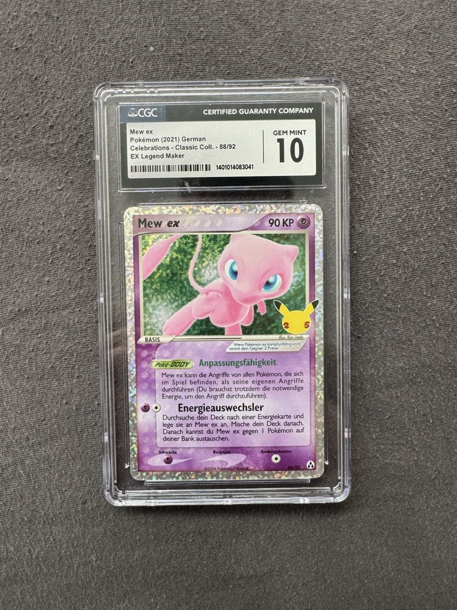 Pokémon Sammelbilder & Trading cards: Pokemon - Mew ex - Celebration - CGC 10 – Neu und originalverpackt aus Aesch LU von Flaminia-Shop