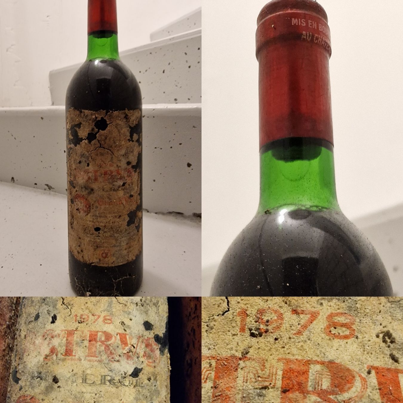 Château Pétrus Vino: Chateau Petrus 1978 top Level schlechte Etikette – Nuovo (secondo la descrizione) da Unterstammheim venduto da BurgundyPassion