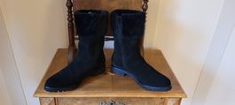 Prachtvoller Vintage Stiefel Högl Exquisit Gr.39,5 Schwarz