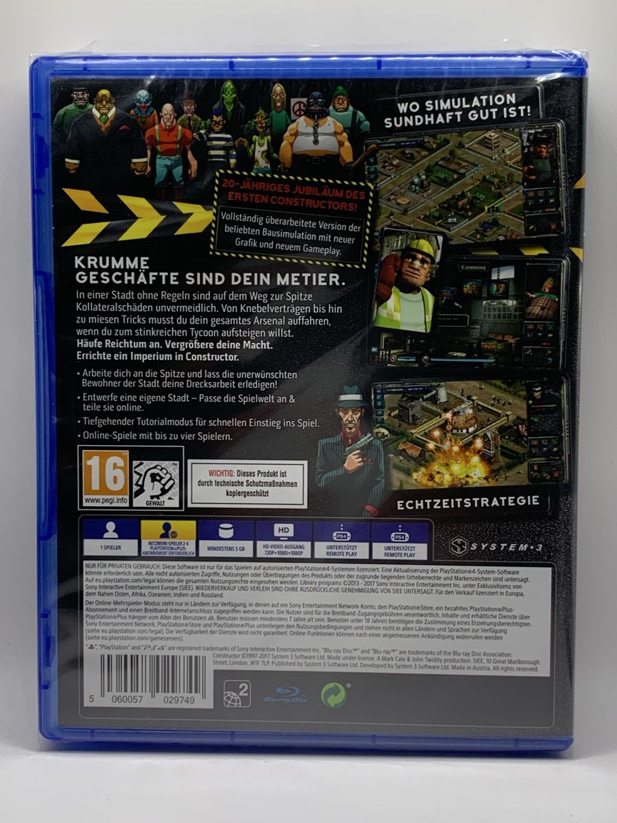 Sony Jeux: Constructor - PS4 - neu OVP – Neuf avec emballage d'origine à Ostermundigen par RG-Collector 1