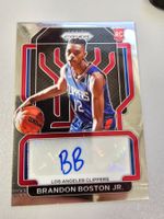 BRANDON BOSTON JR. 2021-22 Panini Prizm auto LA Clippers NBA